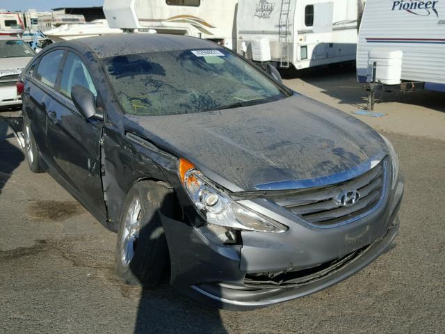 5NPEB4AC5EH904579 - 2014 HYUNDAI SONATA GRAY photo 1