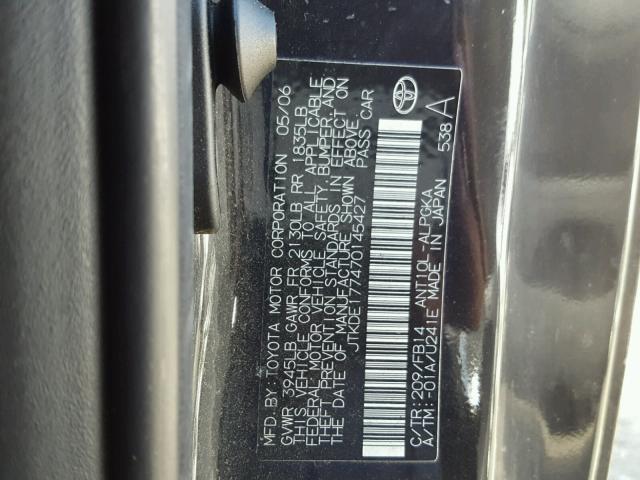 JTKDE177470145427 - 2007 TOYOTA SCION TC 黑色 照片 10