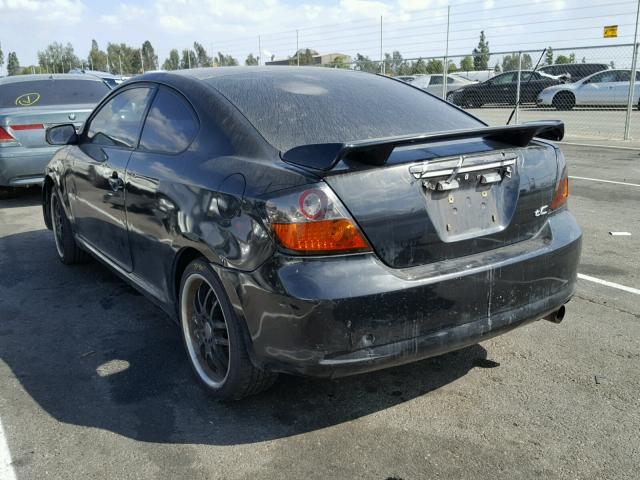 JTKDE177470145427 - 2007 TOYOTA SCION TC BLACK photo 3