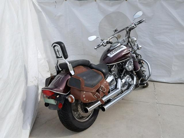 JYAVP11E37A095462 - 2007 YAMAHA XVS1100 MAROON photo 4