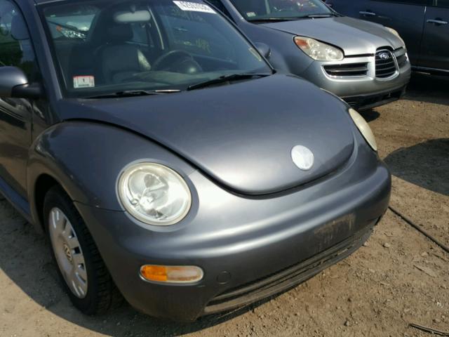 3VWBK31C04M405269 - 2004 VOLKSWAGEN NEW BEETLE ნაცრისფერი ფოტო 9