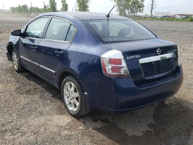 3N1AB6AP7AL666826 - 2010 NISSAN SENTRA 2.0 BLUE photo 3