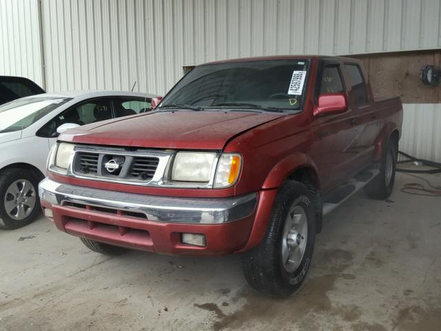 1N6ED27T7YC368768 - 2000 NISSAN FRONTIER C BURGUNDY photo 2