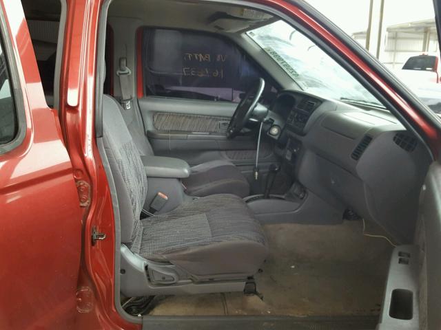 1N6ED27T7YC368768 - 2000 NISSAN FRONTIER C BURGUNDY photo 5