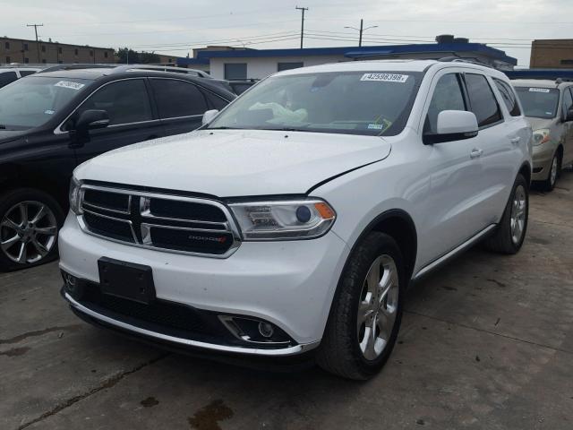 1C4RDHDG1FC837011 - 2015 DODGE DURANGO LI WHITE photo 2