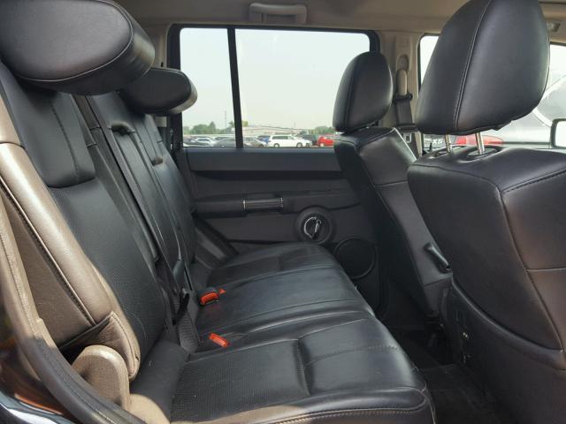 1J8HG58T69C539706 - 2009 JEEP COMMANDER BLACK photo 6