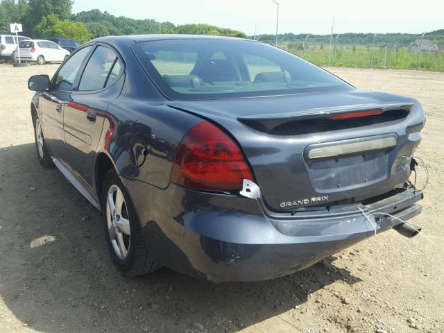 2G2WP552181161104 - 2008 PONTIAC GRAND PRIX CHARCOAL photo 3