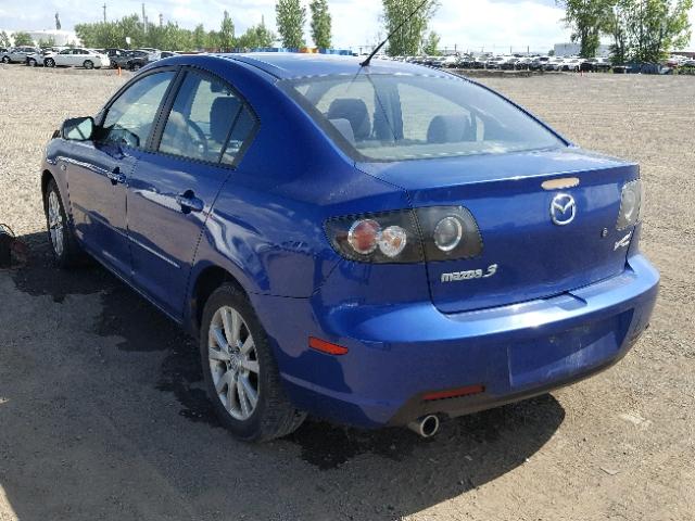 JM1BK32F781141837 - 2008 MAZDA 3 I BLUE photo 3