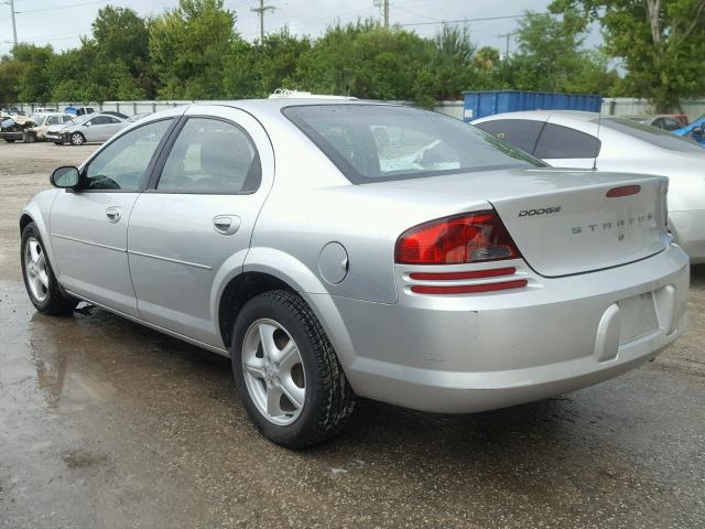 1B3EL46R25N706893 - 2005 DODGE STRATUS SX SILVER photo 3