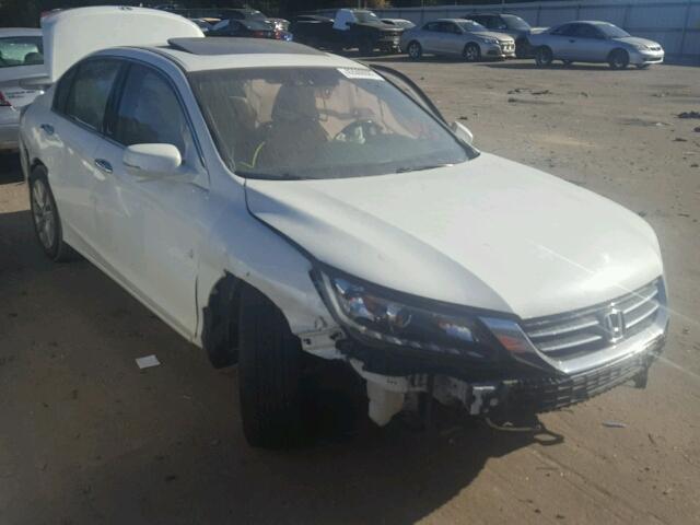 1HGCR3F85DA001034 - 2013 HONDA ACCORD EXL WHITE photo 1