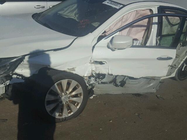 1HGCR3F85DA001034 - 2013 HONDA ACCORD EXL WHITE photo 9