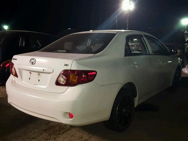 1NXBU4EE1AZ329014 - 2010 TOYOTA COROLLA BA WHITE photo 4