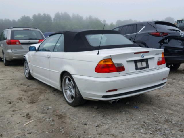 WBABS534X1JU87358 - 2001 BMW 330 CI WHITE photo 3