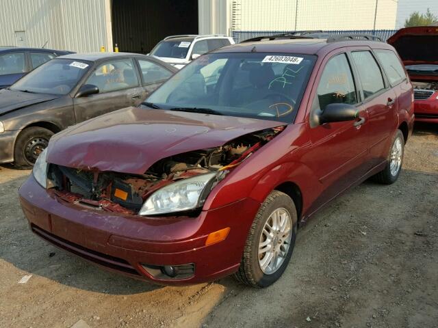 1FAHP36N27W144441 - 2007 FORD FOCUS ZXW RED photo 2