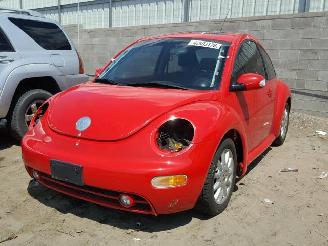 3VWCK31C84M418386 - 2004 VOLKSWAGEN NEW BEETLE წითელი ფოტო 2
