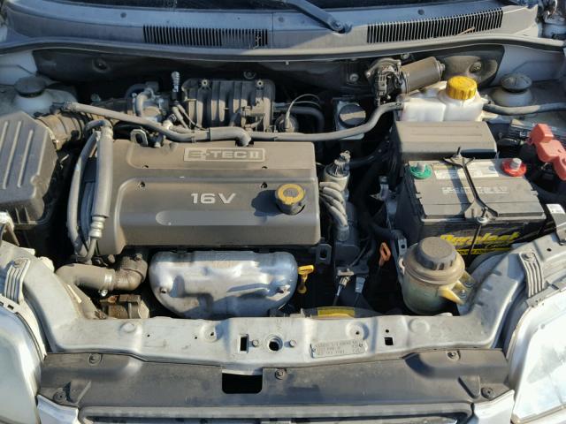 KL1TD66648B084492 - 2008 CHEVROLET AVEO BASE Srebrny zdjęcie 7