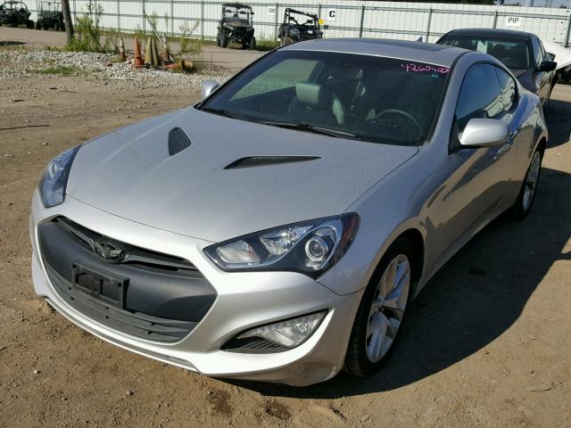 KMHHT6KD7DU101866 - 2013 HYUNDAI GENESIS CO SILVER photo 2