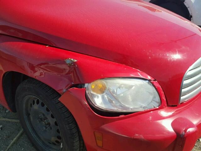 3GNDA13D88S523037 - 2008 CHEVROLET HHR LS RED photo 10