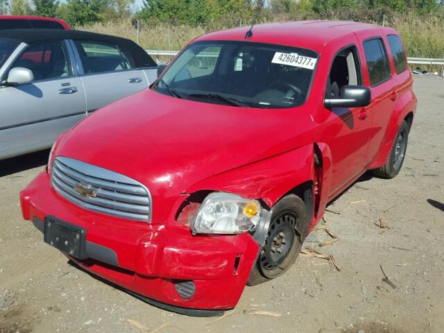 3GNDA13D88S523037 - 2008 CHEVROLET HHR LS RED photo 2
