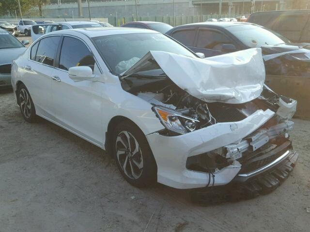 1HGCR2F86HA209388 - 2017 HONDA ACCORD EXL WHITE photo 1