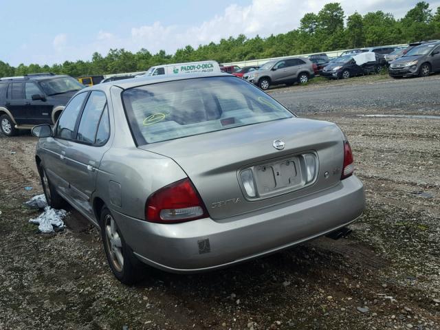 3N1AB51A63L733327 - 2003 NISSAN SENTRA SE- GRAY photo 3