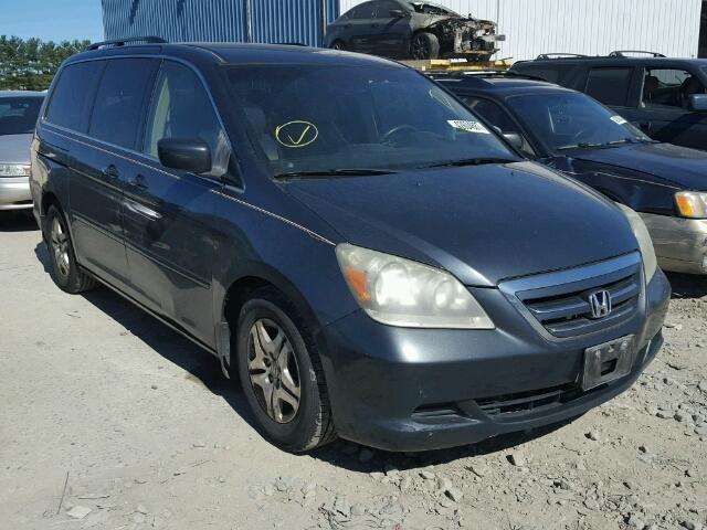 5FNRL38425B038636 - 2005 HONDA ODYSSEY EX BLUE photo 1