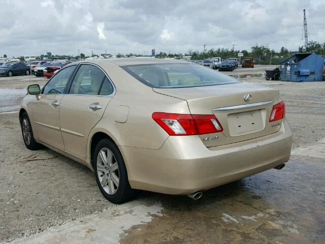 JTHBJ46G372074656 - 2007 LEXUS ES GOLD photo 3