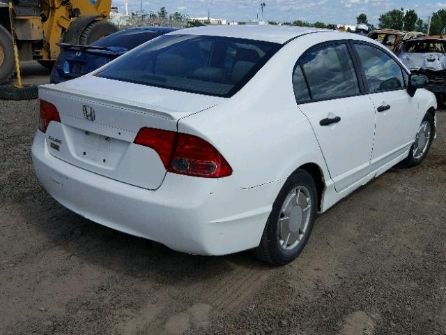 2HGFA15468H028144 - 2008 HONDA CIVIC DX-G WHITE photo 4