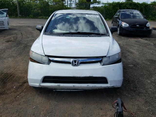 2HGFA15468H028144 - 2008 HONDA CIVIC DX-G WHITE photo 9