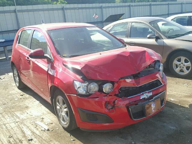 1G1JC6SH0C4106486 - 2012 CHEVROLET SONIC LT RED photo 1