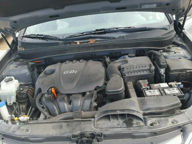 5NPEB4AC9EH849148 - 2014 HYUNDAI SONATA GRAY photo 7