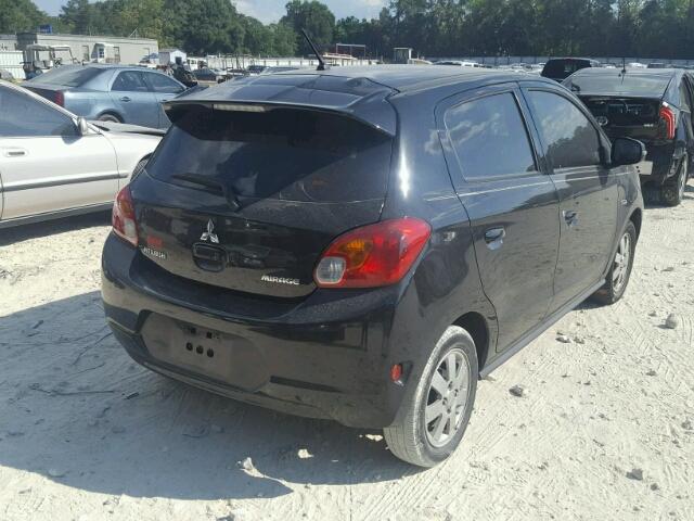 ML32A4HJ3FH051077 - 2015 MITSUBISHI MIRAGE ES BLACK photo 4