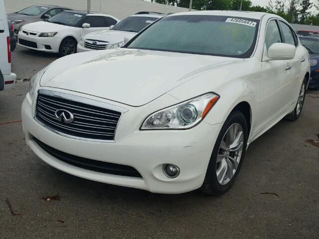 JN1BY1AP8CM333291 - 2012 INFINITI M37 WHITE photo 2