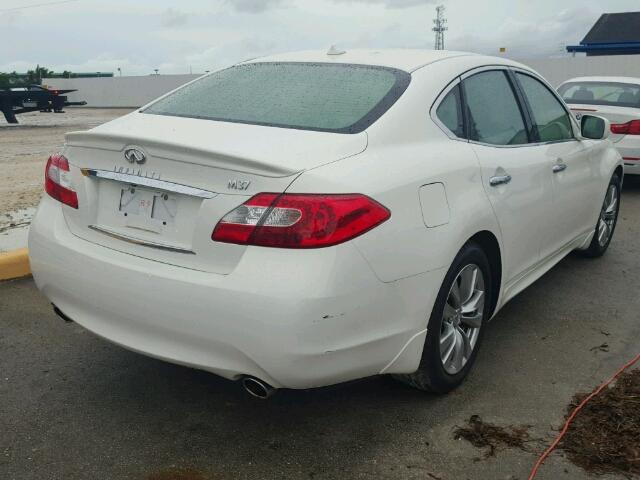 JN1BY1AP8CM333291 - 2012 INFINITI M37 WHITE photo 4