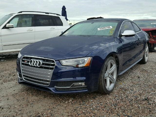 WAUCGAFR8DA040571 - 2013 AUDI S5 PREMIUM 蓝色 照片 2