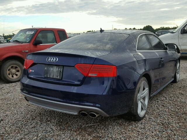 WAUCGAFR8DA040571 - 2013 AUDI S5 PREMIUM 蓝色 照片 4