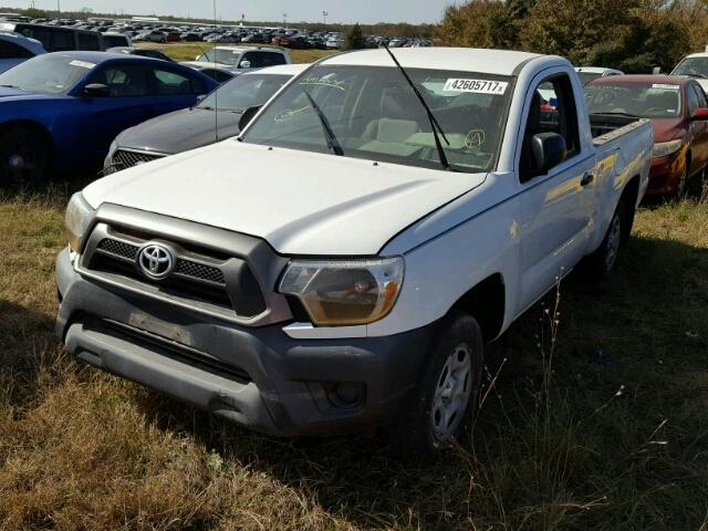 5TFNX4CN0EX037385 - 2014 TOYOTA TACOMA WHITE photo 2