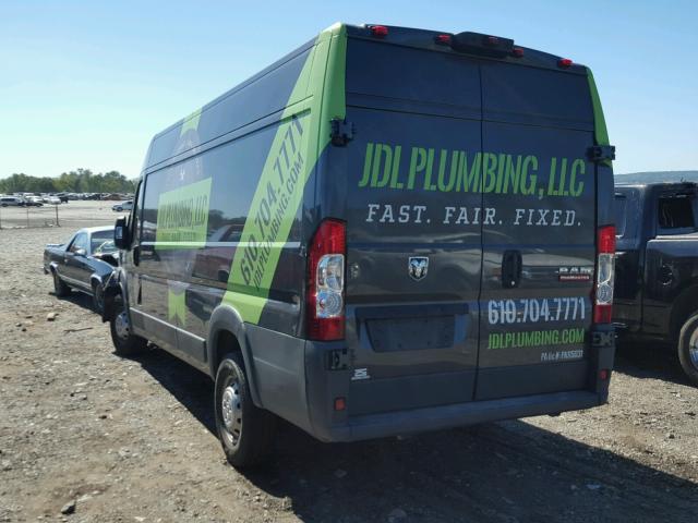 3C6URVJG7HE513367 - 2017 RAM PROMASTER CHARCOAL photo 3