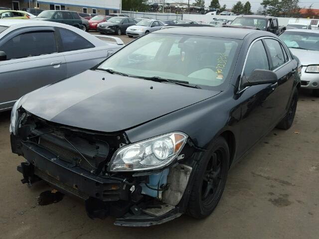 1G1ZA5EB9AF185362 - 2010 CHEVROLET MALIBU LS BLACK photo 2
