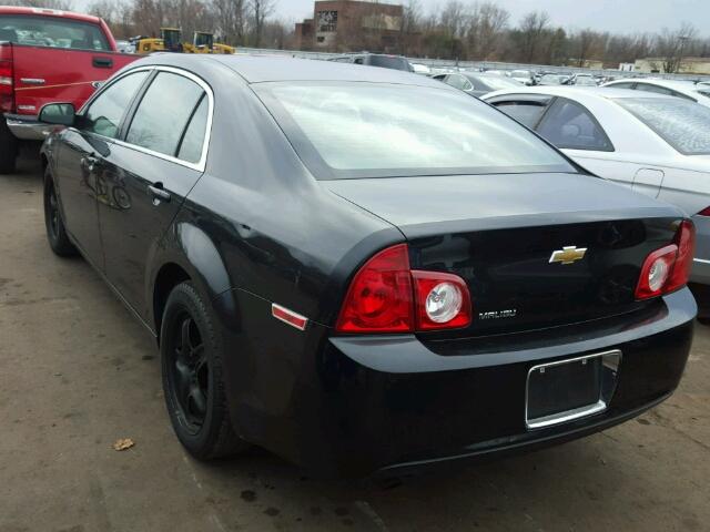 1G1ZA5EB9AF185362 - 2010 CHEVROLET MALIBU LS BLACK photo 3