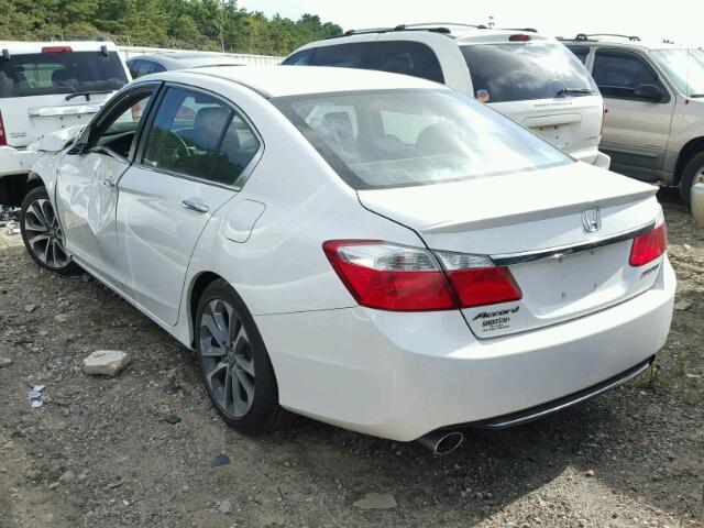 1HGCR2F50FA212998 - 2015 HONDA ACCORD WHITE photo 3