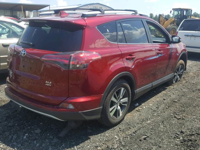 JTMRFREV8JD223203 - 2018 TOYOTA RAV4 ADVEN RED photo 4