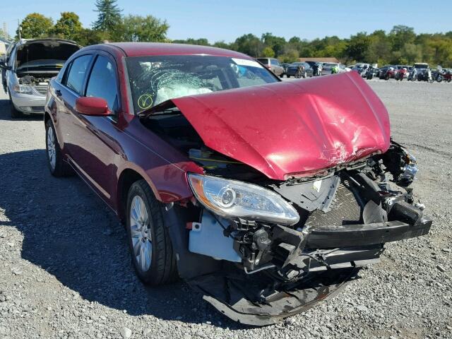 1C3CCBAB8DN733930 - 2013 CHRYSLER 200 LX MAROON photo 1