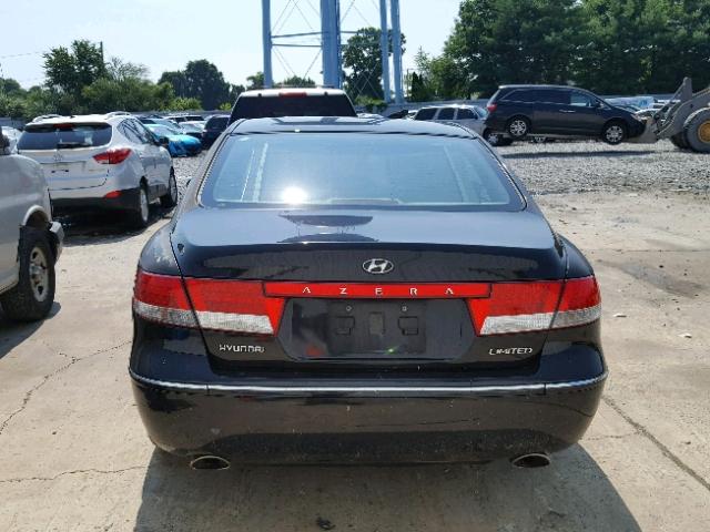 KMHFC46F97A145557 - 2007 HYUNDAI AZERA SE BLACK photo 9