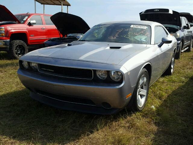 2C3CDYAG9DH704943 - 2013 DODGE CHALLENGER SILVER photo 2