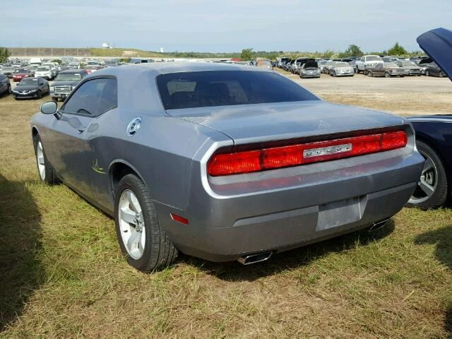 2C3CDYAG9DH704943 - 2013 DODGE CHALLENGER SILVER photo 3