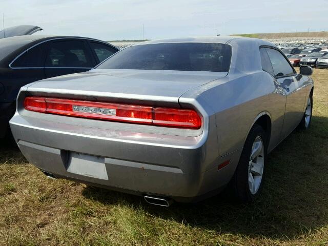 2C3CDYAG9DH704943 - 2013 DODGE CHALLENGER SILVER photo 4