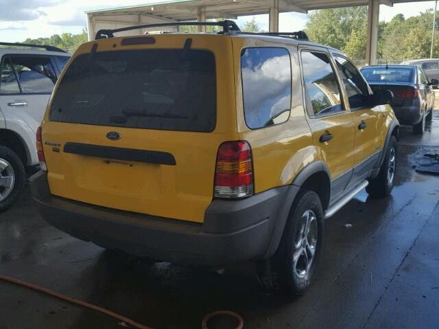 1FMYU03121KE56935 - 2001 FORD ESCAPE YELLOW photo 4