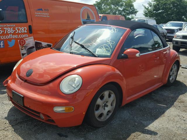 3VWCD21Y33M326486 - 2003 VOLKSWAGEN NEW BEETLE ნარინჯისფერი ფოტო 2