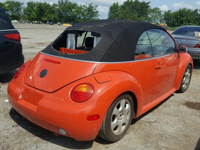 3VWCD21Y33M326486 - 2003 VOLKSWAGEN NEW BEETLE ნარინჯისფერი ფოტო 4